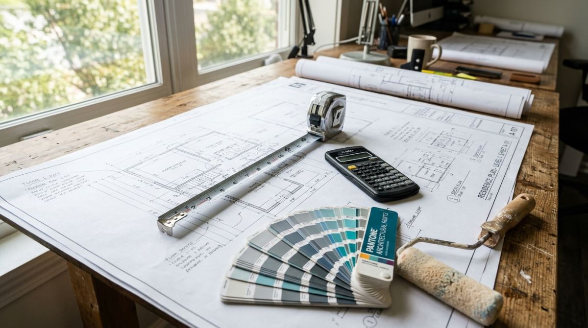Hướng Dẫn Cách Tính Chi Phí Sơn Nhà Chi Tiết Cho 100m2 Tường: Vật Tư & Thợ Thi Công